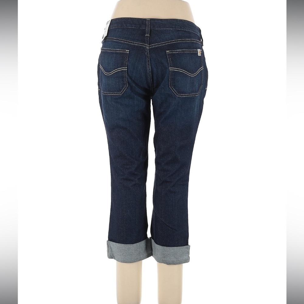 Carhartt WB071 - Women's Curvy Tomboy Cropped Jean, Blue, Size 14, NWT - Picture 6 of 8